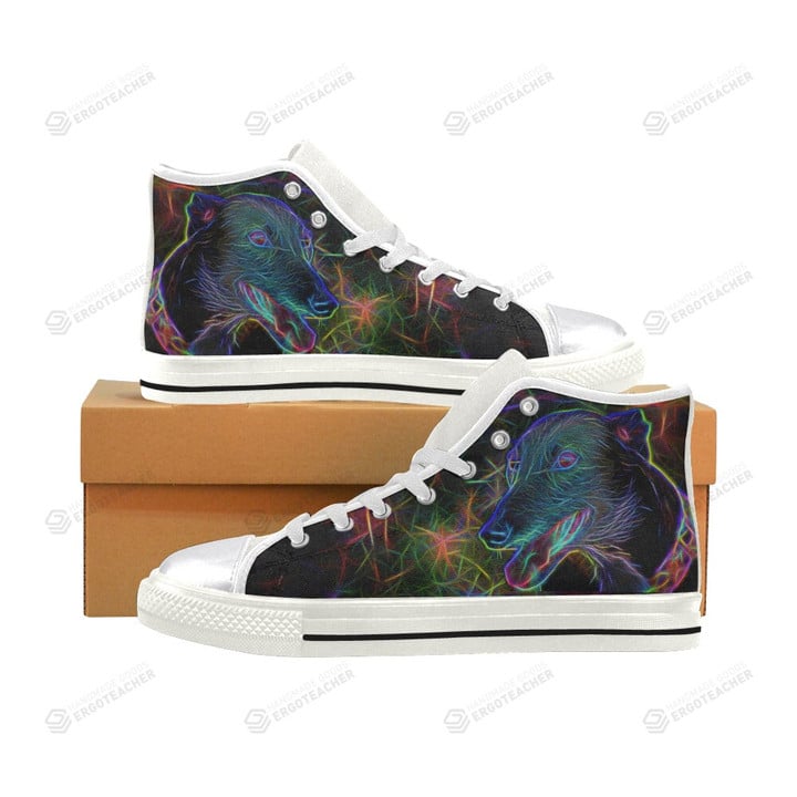 Greyhound Glow Classic High Top Canvas Shoes