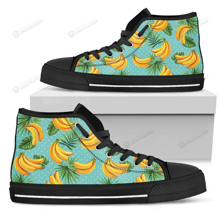 Banana Palm Leaf High Top Shoes
