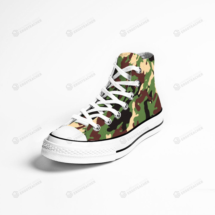 Camouflage High Top Shoes