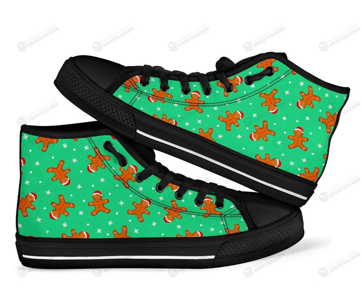 Christmas Gingerbread Man High Top Shoes