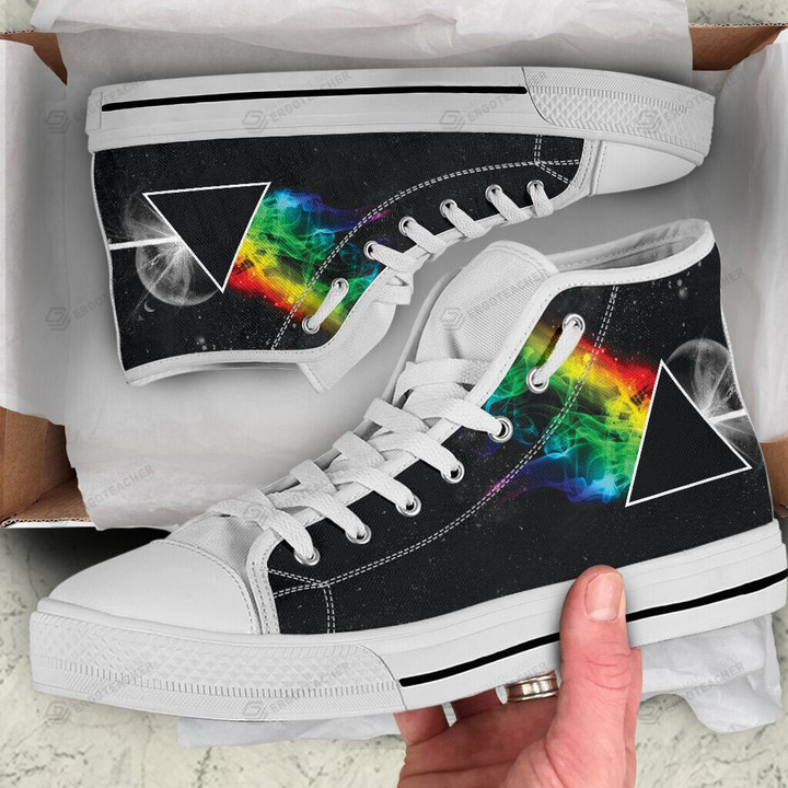 Galaxy Rainbow Unisex High Top Shoes