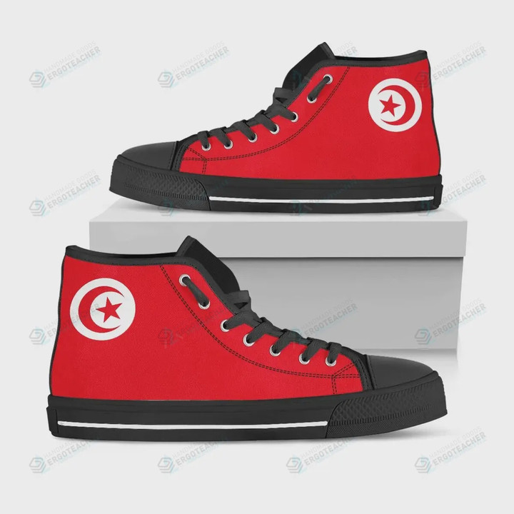 Tunisia Flag High Top Shoes