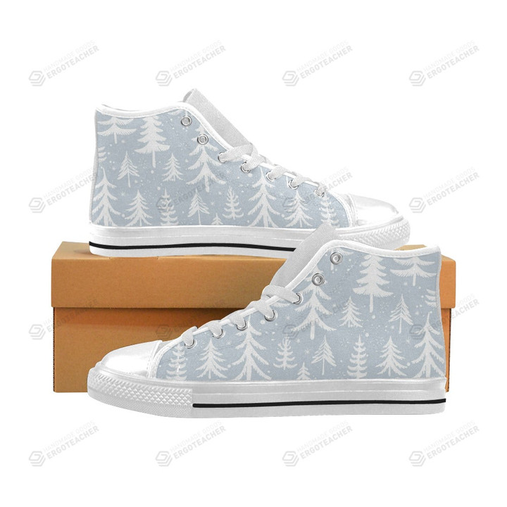 Christmas Tree Winter Forest High Top Shoes