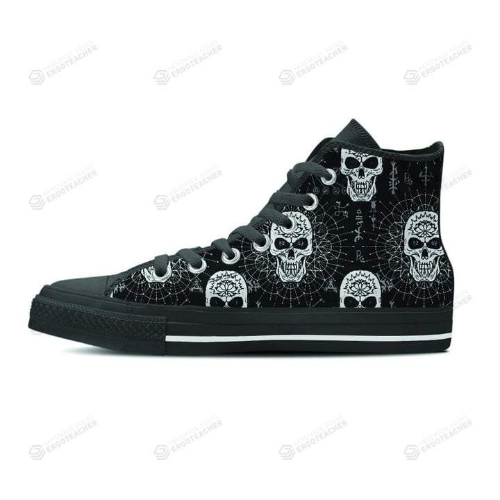 Skull Gothic Witch High Top Shoes