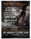Personalized To My Dad Eagle Fleece Blanket From Son There Is No Way I Can Pay You Back Great Customized Gift For Father's Day Birthday Christmas Thanksgiving