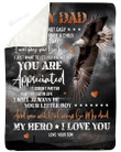 Personalized To My Dad Eagle Fleece Blanket From Son There Is No Way I Can Pay You Back Great Customized Gift For Father's Day Birthday Christmas Thanksgiving
