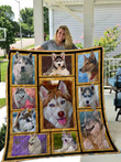 3d Husky Quilt Blanket Great Customized Blanket Gifts For Birthday Christmas Thanksgiving