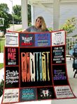 Trust Me I'm A Dentist Quilt Blanket Great Customized Blanket Gifts For Birthday Christmas Thanksgiving