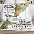 Personalized Giraffe To My Beautiful Daughter From Dad Always Believe In Yourself Sherpa Fleece Blanket Great Customized Blanket Gifts For Birthday Christmas Thanksgiving