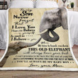 Personalized Elephant To My Son Sherpa Fleece Blanket  From Mom Love You For The Rest Of My Life Great Customized Blanket Gifts For Birthday Christmas Thanksgiving
