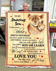 Personalized Lion To My Amazing Son From Mom I Can Promise To Love You For The Rest Of Mine Sherpa Fleece Blanket Great Customized Blanket Gifts For Birthday Christmas Thanksgiving
