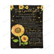 Personalized Sunflower You Are The Beat Of My Heart To My Granddaughter From Grandma Sherpa Fleece Blanket Great Customized Blanket Gifts For Birthday Christmas Thanksgiving Mother’s Day
