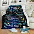 Personalized Dragonflies Once Upon A Time To My Granddaughter From Grandma Sherpa Fleece Blanket Great Customized Blanket Gifts For Birthday Christmas Thanksgiving Mother’s Day
