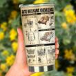 Auto Mechanic Knowledge Stainless Steel Tumbler, Tumbler Cups For Coffee/Tea, Great Customized Gifts For Birthday Christmas Thanksgiving