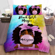 African American Black Baby Girl Magic Personalized Custom Name Duvet Cover Bedding Set