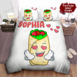 Personalized Loving Cartoonish Burrito Character Bed Sheet Spread  Duvet Cover Bedding Sets