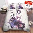 Personalized Watercolor Splash Artwork Of Electric Guitar Bed Sheets Spread  Duvet Cover Bedding Sets
