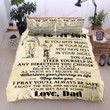 Personalized Family To My Son From Dad I Pray For You Always  Bed Sheets Spread  Duvet Cover Bedding Sets