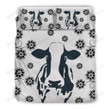 Cow With Flowers Print Bedding Sets Bed Sheets Spread  Duvet Cover Bedding Sets