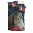 Horse Print Bedding Sets Bed Sheets Spread  Duvet Cover Bedding Sets