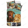 Labrador Retriever Dog Bed Sheets Spread  Duvet Cover Bedding Sets