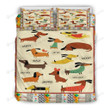 Dachshund Dogs Wuff Bed Sheets Spread  Duvet Cover Bedding Sets