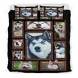 Huskey Dog Bed Sheets Spread  Duvet Cover Bedding Sets