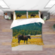 3D Forest Ranch House Bed Sheets Duvet Cover Bedding Set