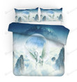 3D White Myth Unicorn Bed Sheets Duvet Cover Bedding Set