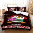 Merry Christmas Penguin Bed Sheets Duvet Cover Bedding Set Great Gifts For Birthday Christmas