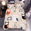 3D Cartoon Owl Pine Bed Sheets Duvet Cover Bedding Set