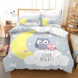 Owl Good Night Bed Sheets Duvet Cover Bedding Sets