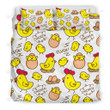 Farm Chicken Hen Chick Pattern Bed Sheet Duvet Cover Bedding Sets