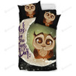 Owl I Love You To The Moon And Back  Bed Sheet Duvet Cover Bedding Sets