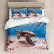 Turtle Under The Sea Bed Sheets Duvet Cover Bedding Sets