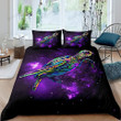 Turtle With Galaxy Background Bed Sheets Duvet Cover Bedding Sets