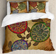 Colorful Turtle Pattern Bed Sheets Duvet Cover Bedding Sets