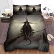Dark Witch Sitting On The Broom Bed Sheets Spread  Duvet Cover Bedding Sets