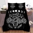 Moon Phases Snakes And Crystals Witchy Design Bed Sheets Spread  Duvet Cover Bedding Sets