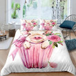Pig Painting Bed Sheet Duvet Cover Bedding Sets