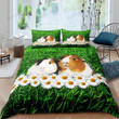 Guinea Pig With Daisy Bed Sheet Duvet Cover Bedding Sets