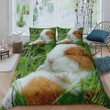Guinea Pig On The Grass Bed Sheet Duvet Cover Bedding Sets