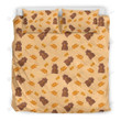 Hamster Eating Pattern Bed Sheet Duvet Cover Bedding Sets