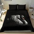Swan Black Bed Sheet Duvet Cover Bedding Sets