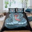 Blue Python Bed Sheet Duvet Cover Bedding Sets