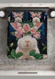 Rabbit With Rose Bed Sheet Duvet Cover Bedding Sets