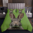 Rabbit Green Bed Sheet Duvet Cover Bedding Sets