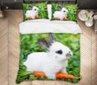 Rabbit With Carrot Bed Sheet Duvet Cover Bedding Sets