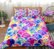 Colorful Fish Scales Bed Sheet Duvet Cover Bedding Sets