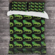 Green Iguana Pattern Bed Sheets Duvet Cover Bedding Sets